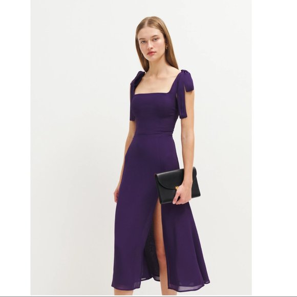 Reformation Twilight Dress - Raisin - Picture 1 of 7